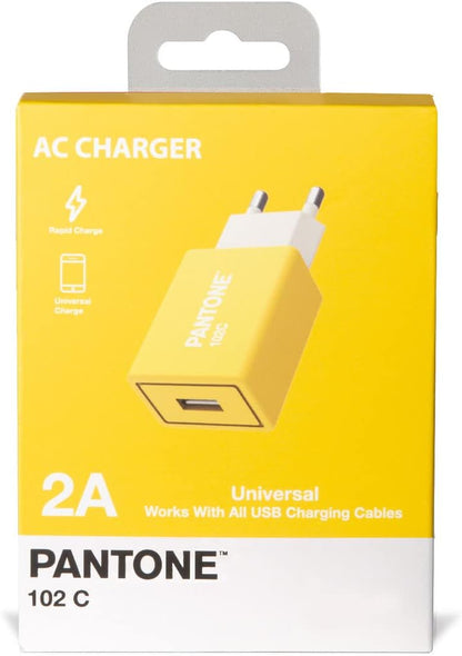 Pantone™ - Travel Charger USB - 2,4A - Turbo Charge - Yellow