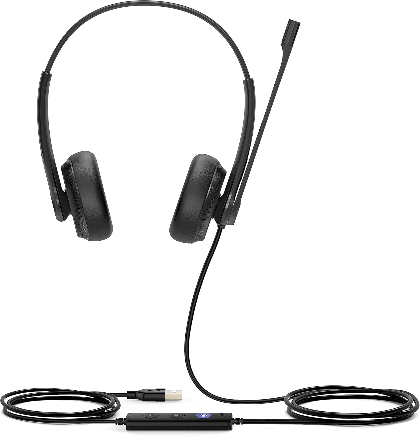 Yealink 1308043 UH34 Dual Microsoft Teams USB-Headset,Black UH34 Binaural