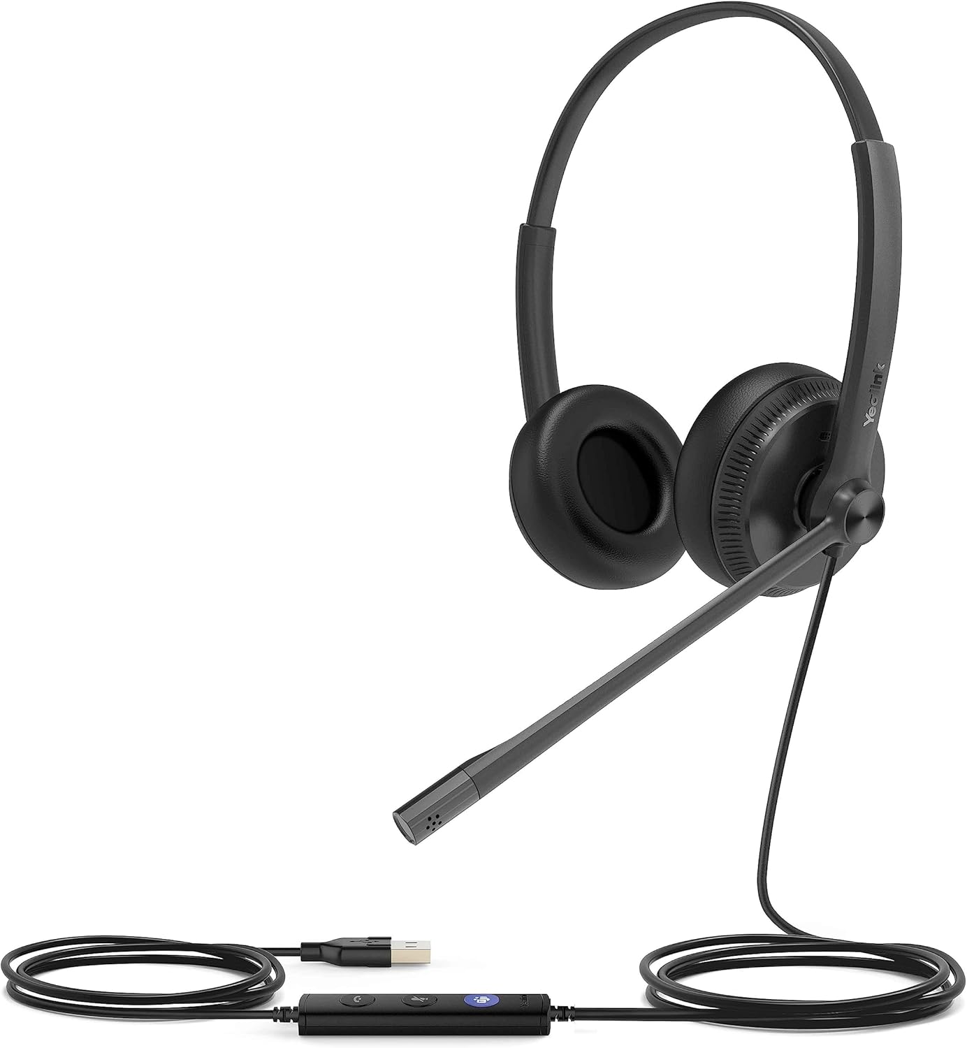 Yealink 1308043 UH34 Dual Microsoft Teams USB-Headset,Black UH34 Binaural
