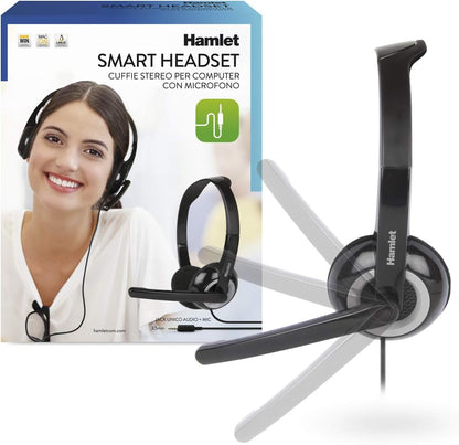 Hamlet - HHEADMXXX - Cuffia business Stereo per computer (Jack 3.5mm Combo