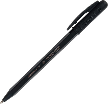 Tratto 93506 Box 50 Pen Black Stretch 1 Green Medium Tip, 1.0Mm