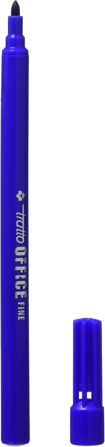 Tratto Office 730501 Rotulador PTA Fibra 0.7 mm 730501, Paquete de 12 Unidades