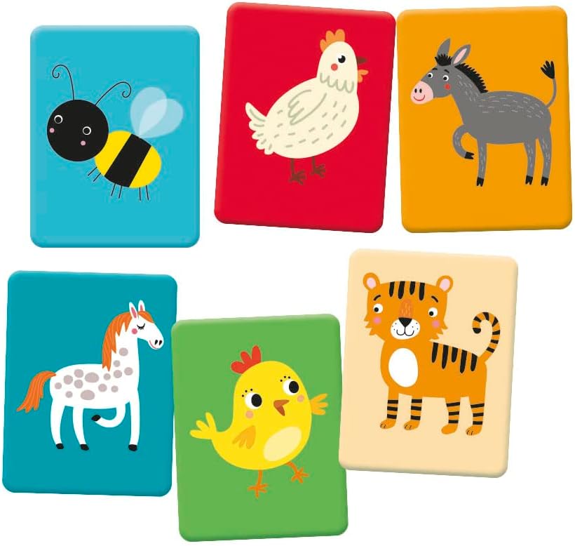 Clementoni - Sapientino Baby Cards That Towards Educational Game 1 Year, Montessori Flashcards-Made in Italy, Italian Color, 16433