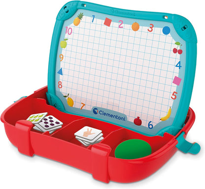 Clementoni 16715 Sapientino case Shapes-Educational Learn Numbers, Magnetic Board, Children's Game 3-6 Years, Made in Italy, Multi-Coloured, Medio