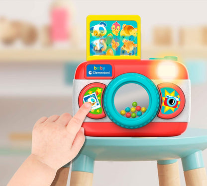Clementoni 17440 Baby Camera, Early Childhood Play, Electronic Music Game, Activity Center, Children 9 Month, Single, Multi-Coloured