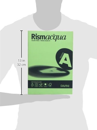 Favini Rismacqua - Papel (Verde, 90 g/m², 300 pieza(s