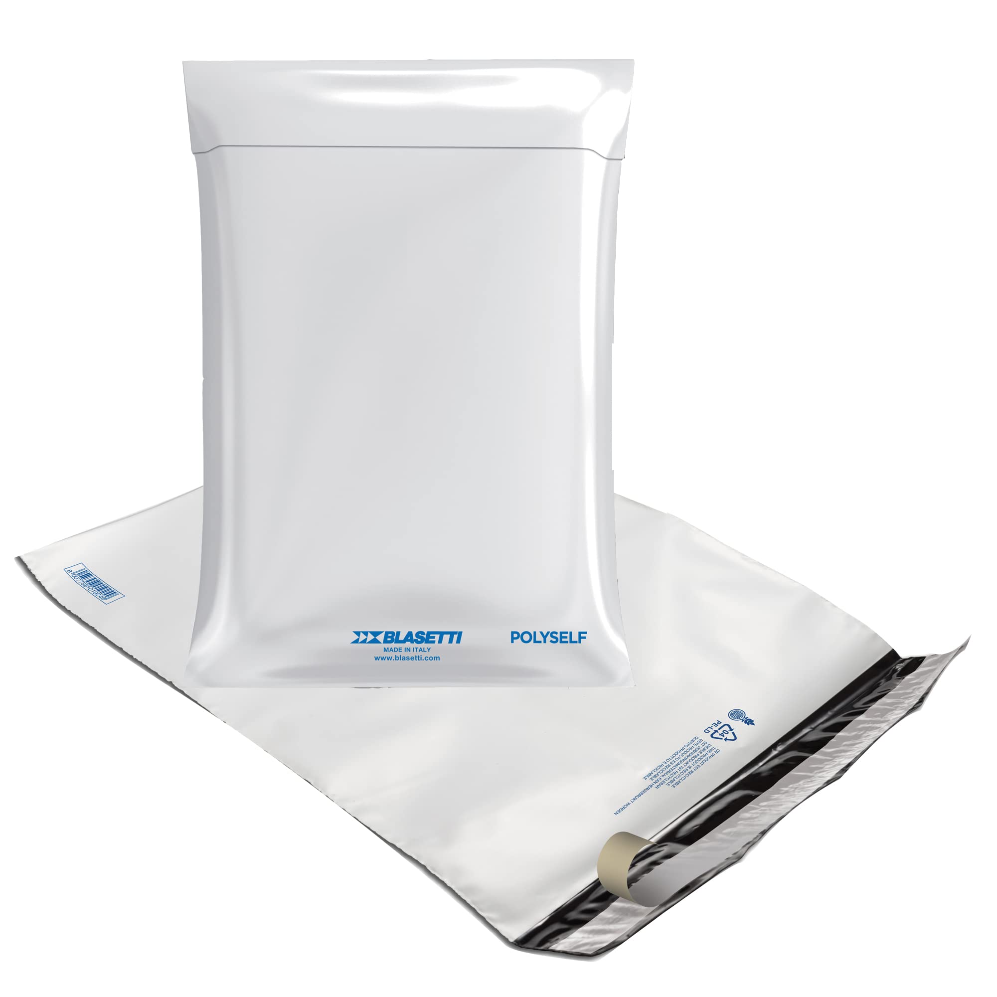 Blasetti 94420 100 Polyself Bags for Railing, White/Grey, 27 x 35 cm, C4