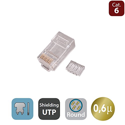 Plug Rj45U Cat.6 Cavo Flex Cf10