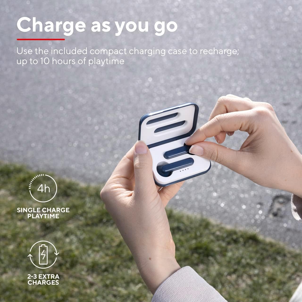 Trust Mobile Primo Touch Bluetooth Wireless Earphones, In Ear Headphones, On-trend Design, Up to 10 Hours Playtime, Built-in Microphone, TWS, Earbuds for Android, Chrome OS, iOS, Windows