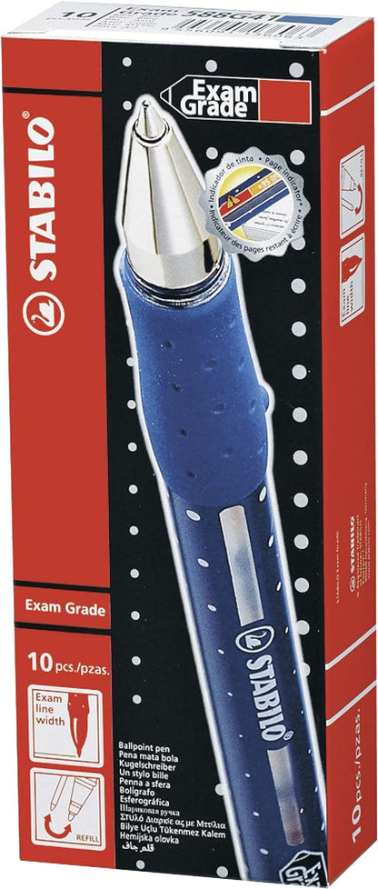 STABILO Ballpoint Exam Grade Black Box of 10