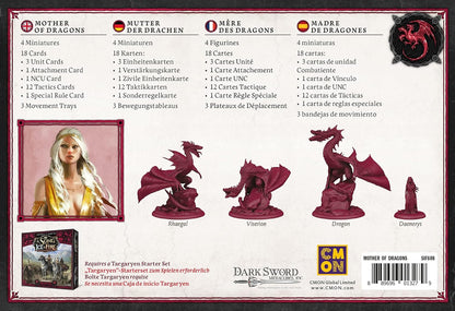 CMON Asmodee A Song of Ice & Fire - Mother of the Dragons | Expansion | Tabletop | 2 Players | From 14+ Years | 45+ Minutes | German | Multilingual