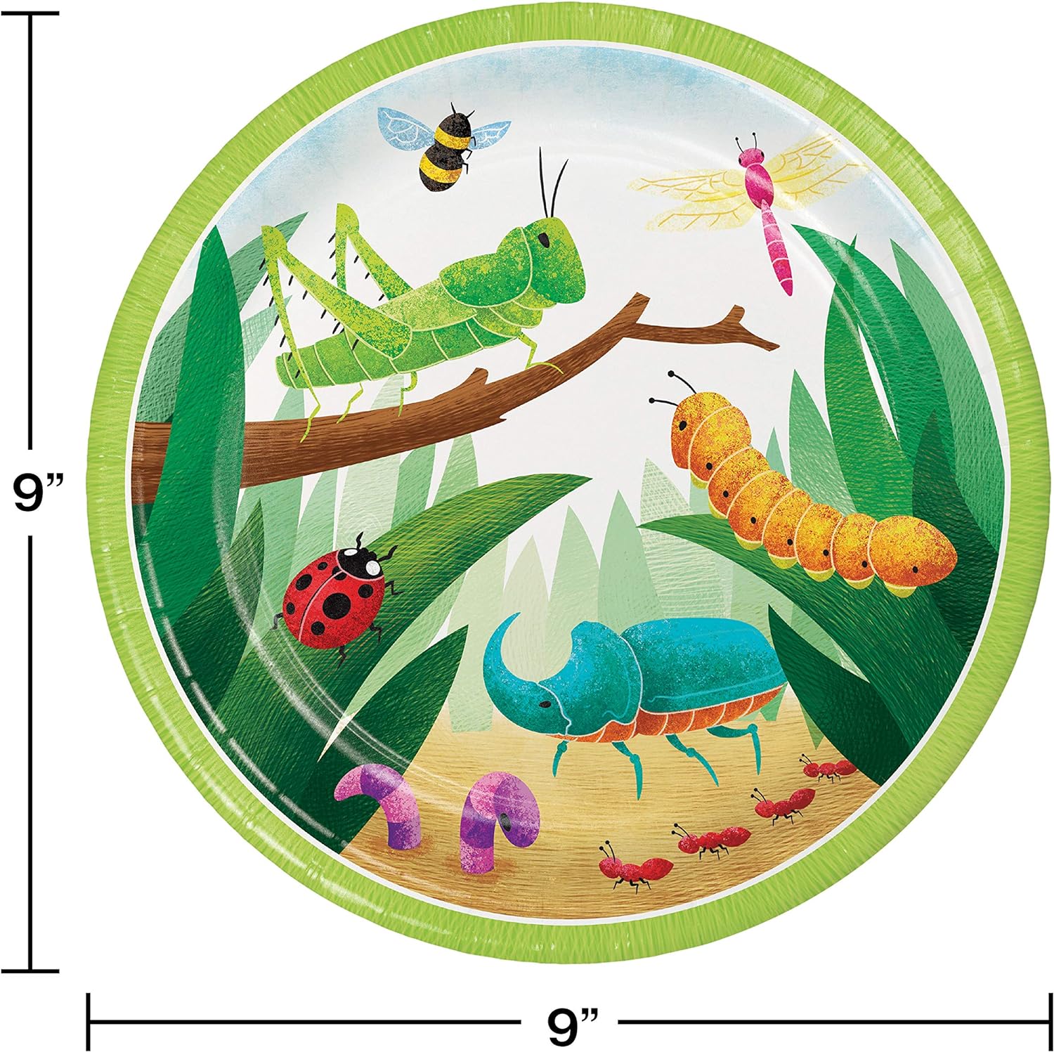 Haza Witbaard - Insecten Bordjes 8st.