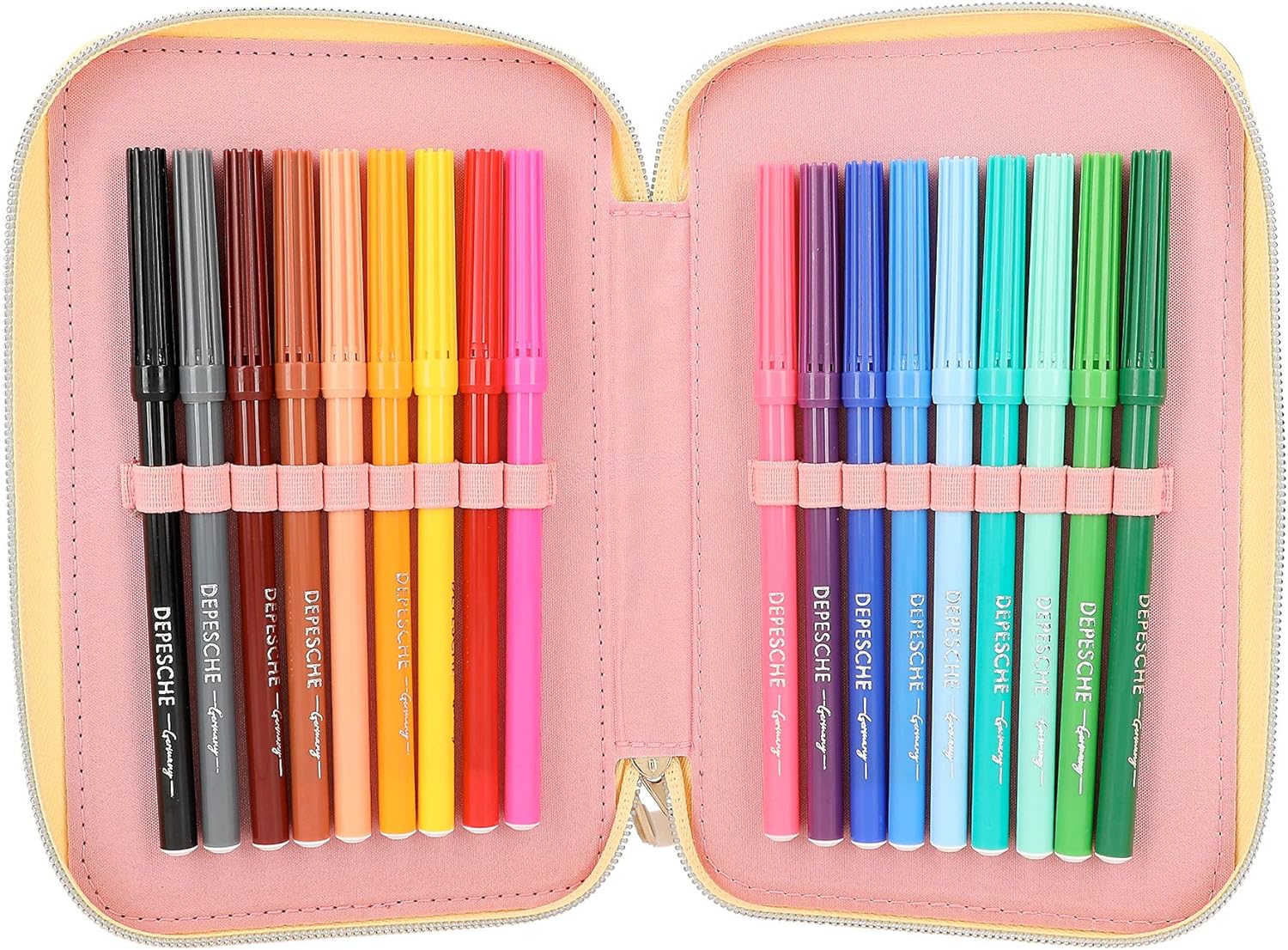 Depesche TOPModel - Triple Pencil Case HIPPIE HEART - (0412378)