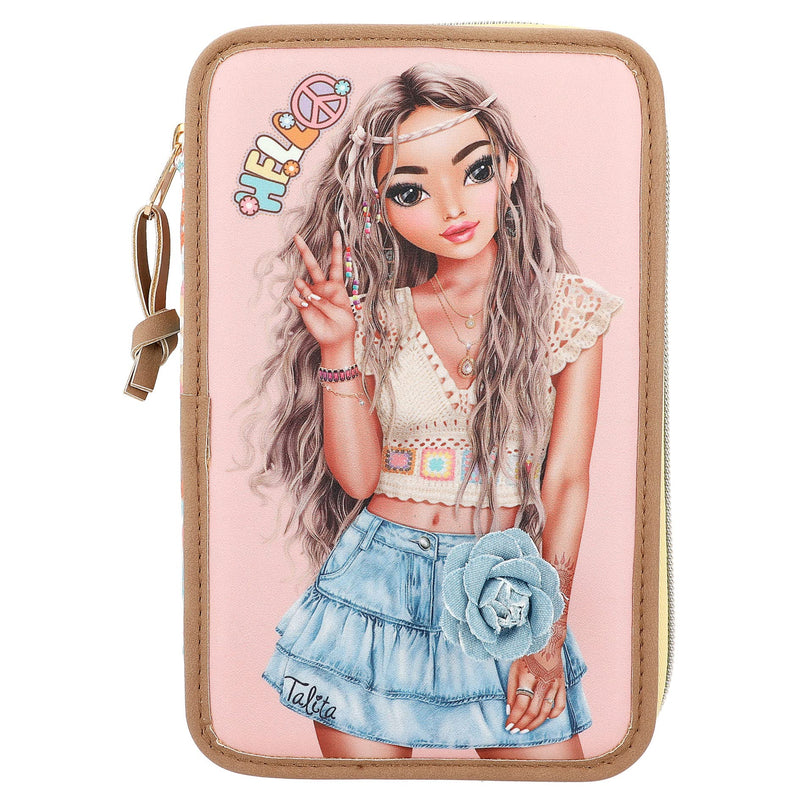 Depesche TOPModel - Triple Pencil Case HIPPIE HEART - (0412378)