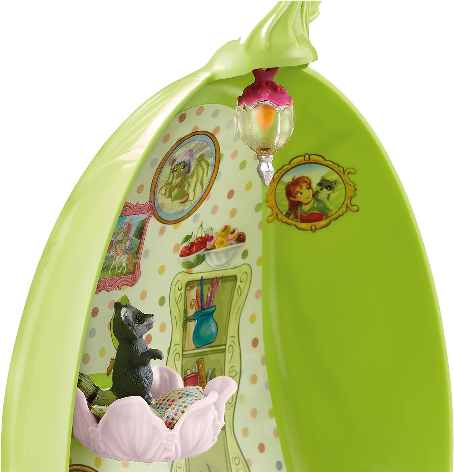 Schleich Bayala Fairy Marween's Animal Playschool with Fairy and Baby Dragon Playset - First Magic Fairy Animal Playset with Magical Baby Pet Animals - Fairy Toys Gift for Boys and Girls, Kids Ages 5+