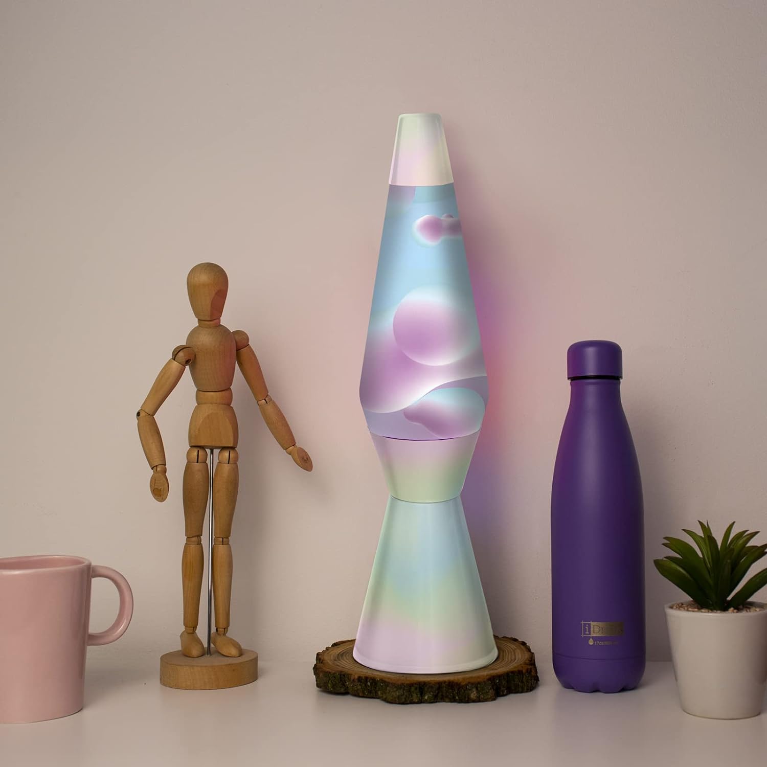 I-Total - Lava lamp with magma (bubbles) / magma glitter (rainbow dream