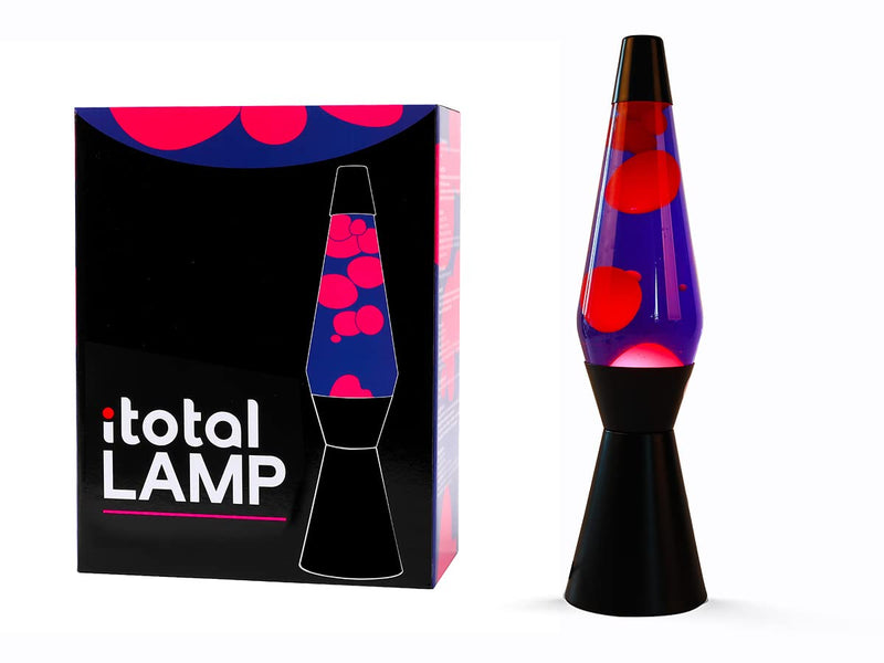 I-TOTAL® Magma lavalamp, glitter, gekleurd (paars/roze 2