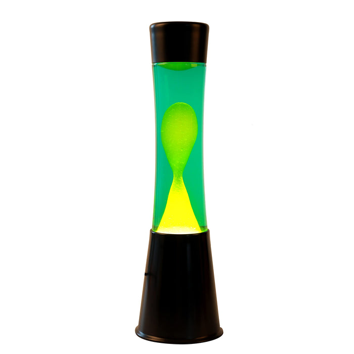 divers - Lavalamp Zwart/Groen/Geel 40cm