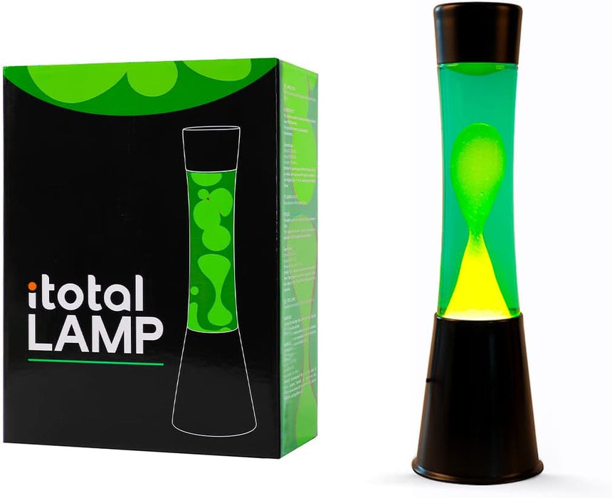 divers - Lavalamp Zwart/Groen/Geel 40cm