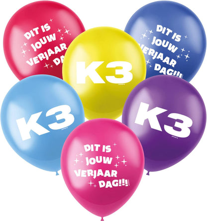 Folat - Balloons K3 23 cm - 6 pieces