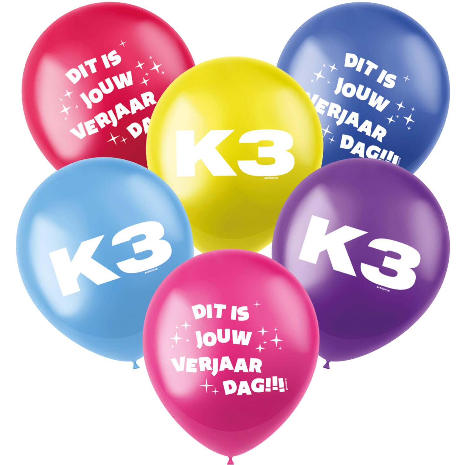Folat - Balloons K3 23 cm - 6 pieces
