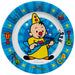 Folat 61931 Paper Party Tableware Round Paper Plates Diameter 23 cm - Pack of 8 Disposable Tableware Plates for Birthday Party, Baby Shower, Wedding, Bridal Shower, Multicoloured