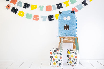 Folat 68288 Letter Garlands Monster Bash Pack of 2, Multi-Colour