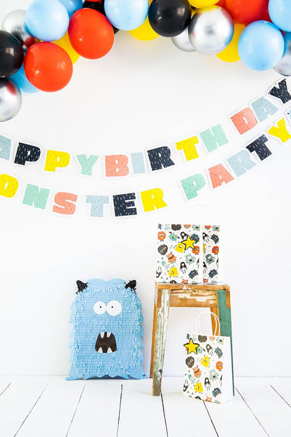 Folat 68288 Letter Garlands Monster Bash Pack of 2, Multi-Colour