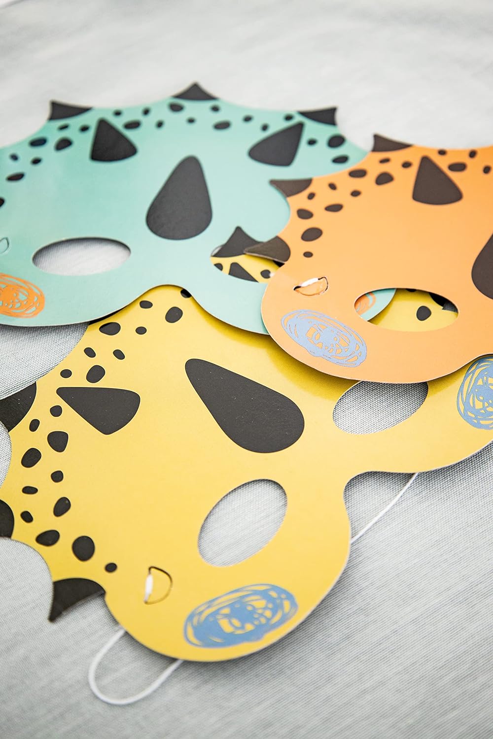 Folat 68333 Masks Dino Roars Pack of 6, Multicoloured