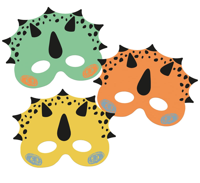 Folat 68333 Masks Dino Roars Pack of 6, Multicoloured