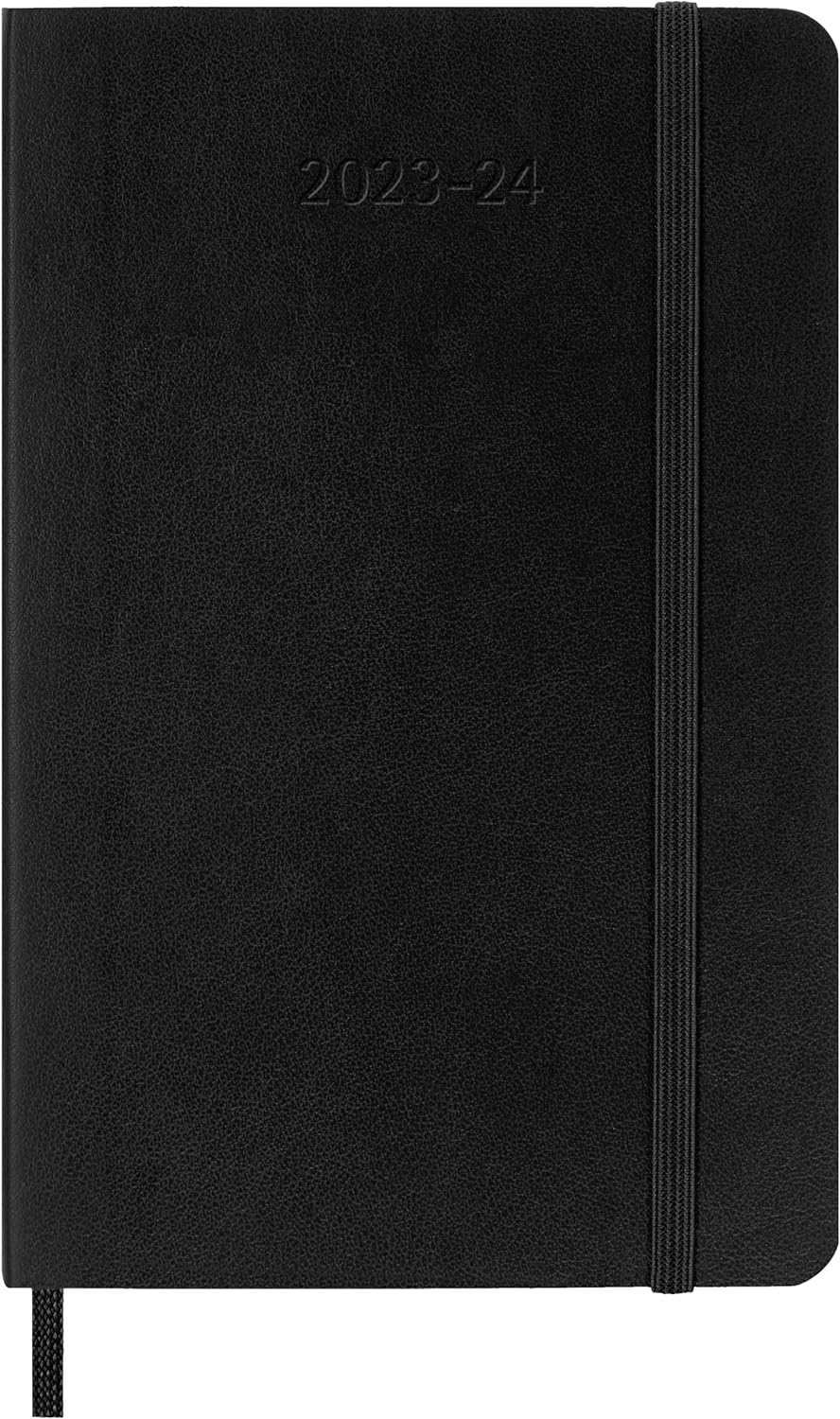 Moleskine Weekly Planner 2023-2024, 18-Month Agenda, Academic Diary, Softcover Weekly Planner, Pocket Size 9 x 14 cm, Colour
