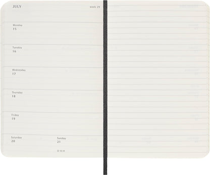 Moleskine Weekly Planner 2023-2024, 18-Month Agenda, Academic Diary, Softcover Weekly Planner, Pocket Size 9 x 14 cm, Colour
