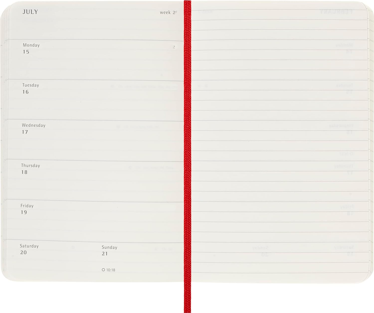 Moleskine Weekly Planner 2023-2024, 18-Months Agenda, Academic Diary, Weekly Diary with Soft Cover, Pocket Size 9 x 14 cm, Colour