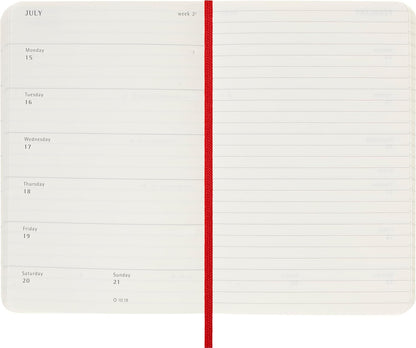 Moleskine Weekly Planner 2023-2024, 18-Months Agenda, Academic Diary, Weekly Diary with Soft Cover, Pocket Size 9 x 14 cm, Colour