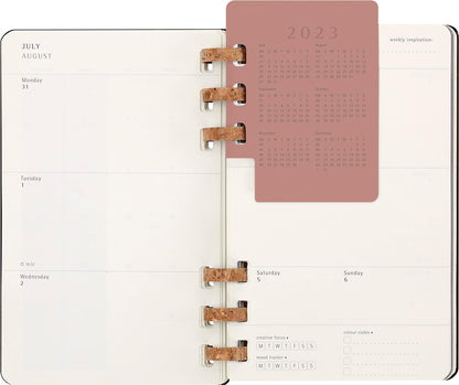 Moleskine Academic Monthly Planner 2023 -2024, 12-Month Weekly and Monthly Diary, University Agenda with Hard Cover, Size Large 15 x 21 cm