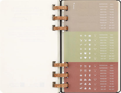 Moleskine Academic Monthly Planner 2023 -2024, 12-Month Weekly and Monthly Diary, University Agenda with Hard Cover, Size Large 15 x 21 cm