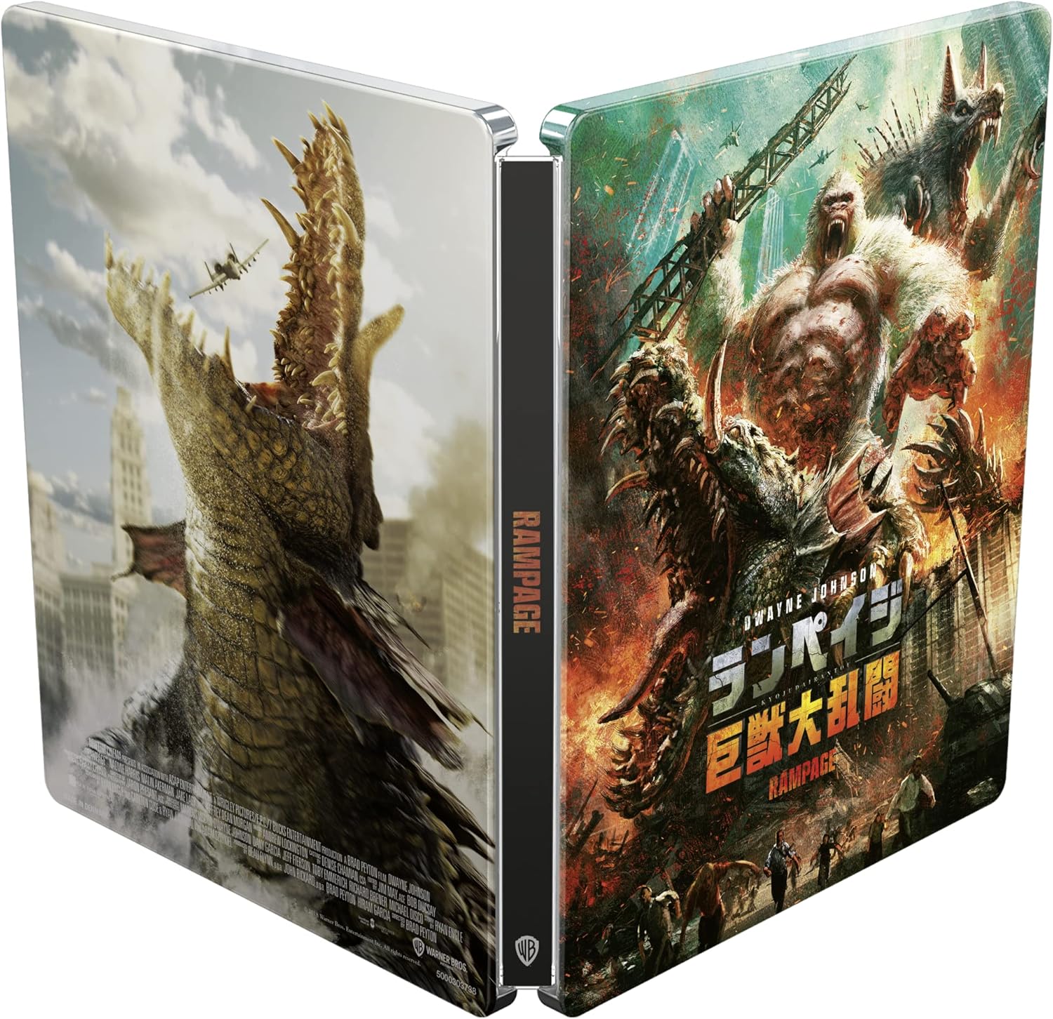RAMPAGE - FURIA ANIMALE JAPANESE STEELBOOK (4K Ultra HD + Blu-Ray