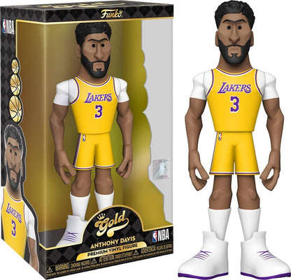Funko Gold 12" NBA: Lakers - Anthony Davis - 1/6 Odds for Rare Chase Variant - Collectable Vinyl Action Figure - Birthday Gift Idea - Official Merchandise - Ideal Toy for Sports Fans and Display