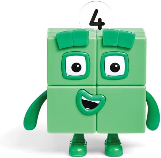 Learning Resources, Giocattoli da Collezione Ufficiali, Include i Numberblocks Quattro e i 2 Terribili Due, con Braccia modellabili per Un Gioco Realistico, Multicolore, HM95355-UK
