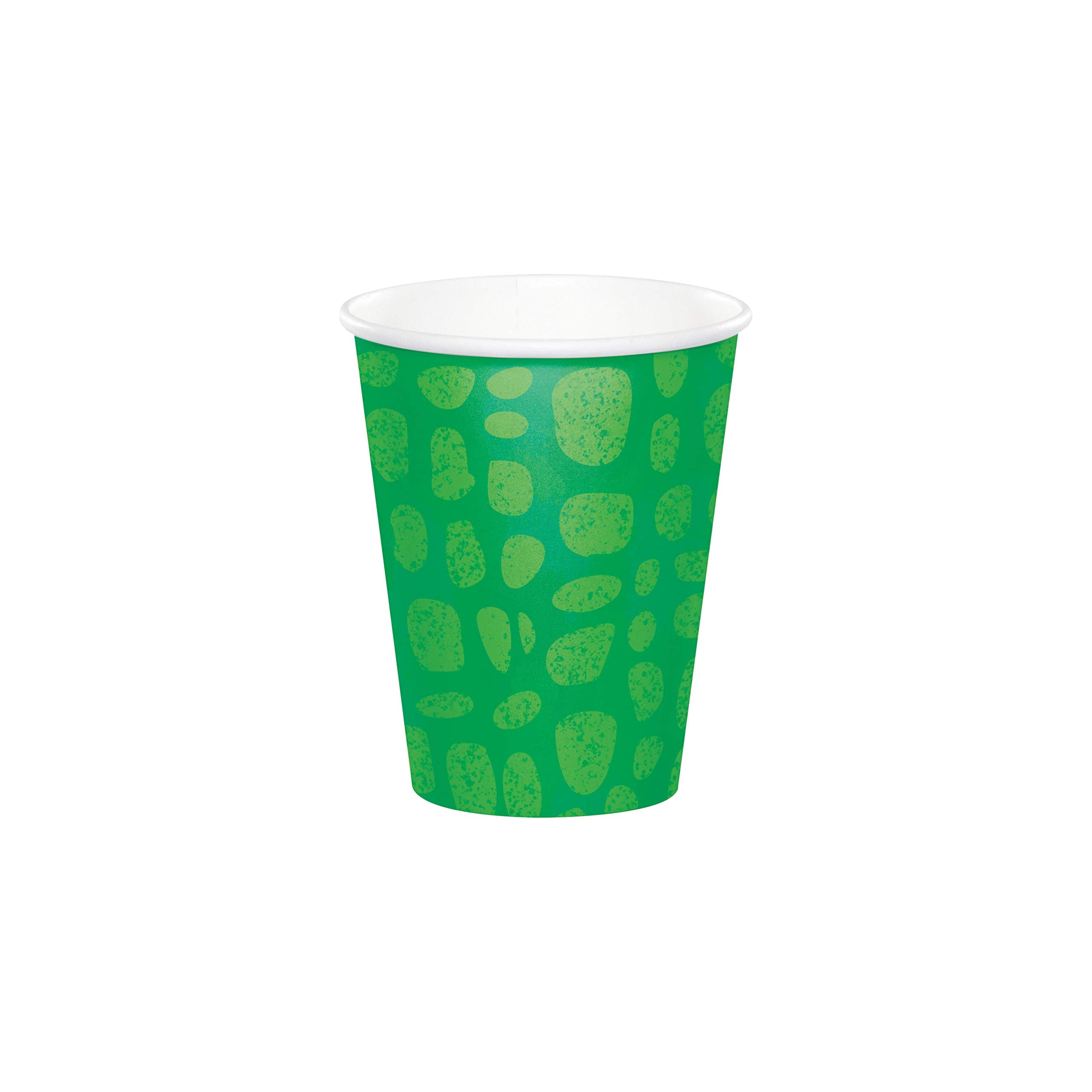 Creative Converting PC350516 Alligator Birthday Party Paper Cups, Green, 9 Ounces