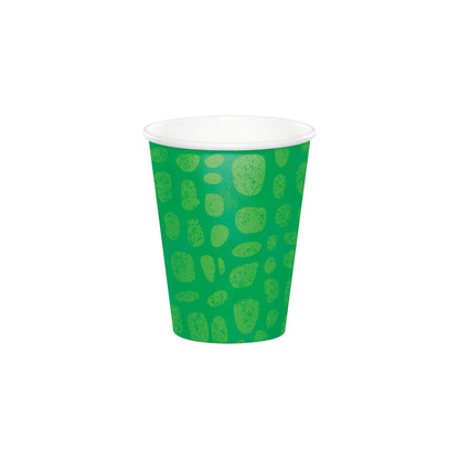 Creative Converting PC350516 Alligator Birthday Party Paper Cups, Green, 9 Ounces