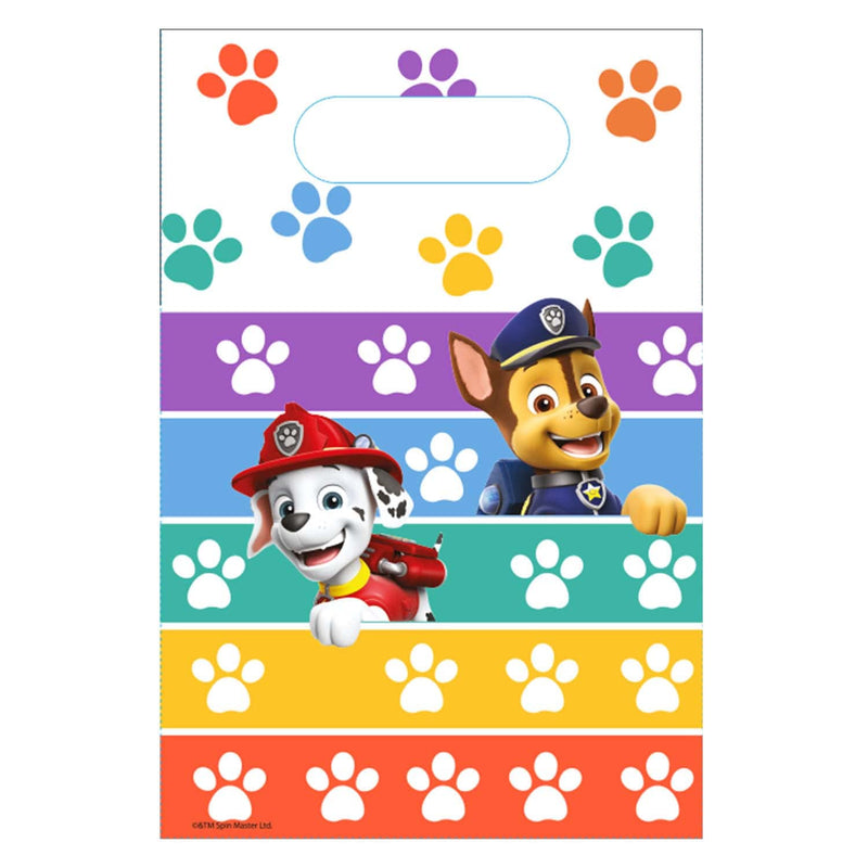 Amscan 9914240 Paw Patrol Paper Lootbags 2022- 8 Pack Loot Bags