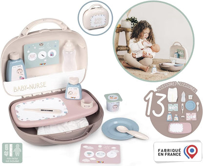 SMOBY - Baby Nurse Vanity avec 13 accessoires inclus