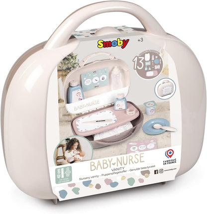 SMOBY - Baby Nurse Vanity avec 13 accessoires inclus