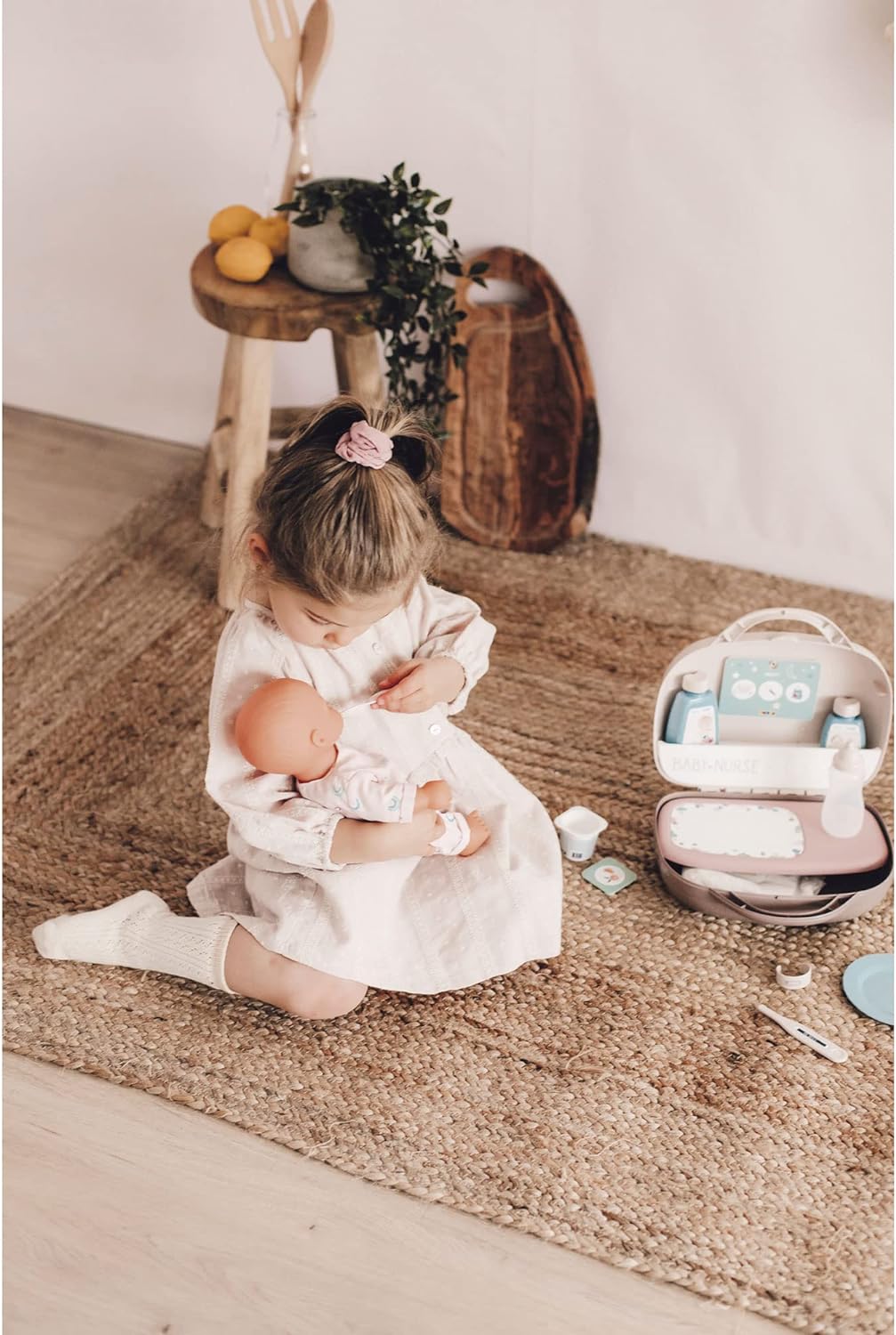 SMOBY - Baby Nurse Vanity avec 13 accessoires inclus