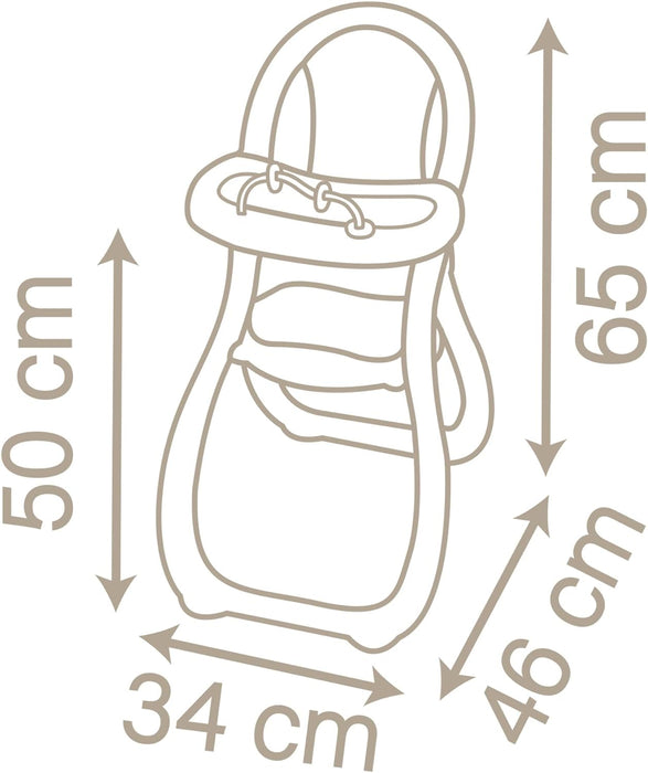 Smoby- Baby Nurse Trona para Muñeco Bebé, Incluye Accesorios, Adecuado para Muñecos de hasta 42cm, (77600220370)