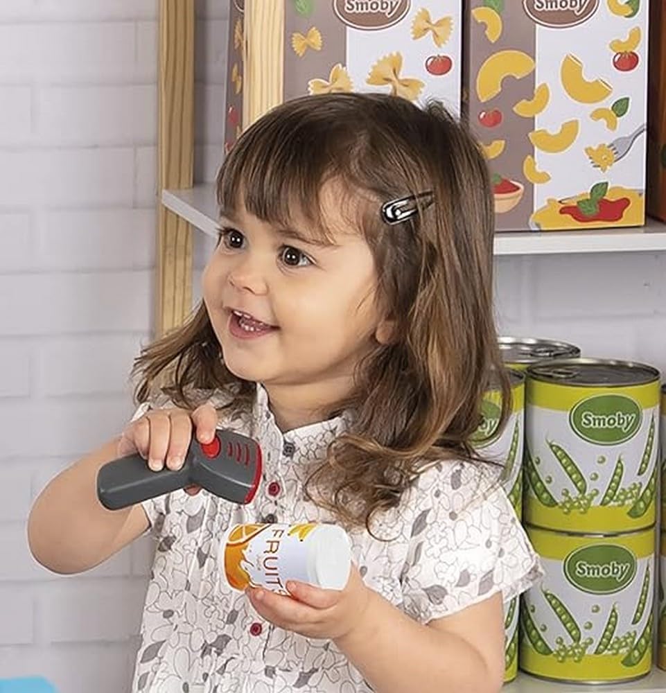 SMOBY 7600350114 Toy Cash Register for Kids Shop Til, Multi, One Size New Model