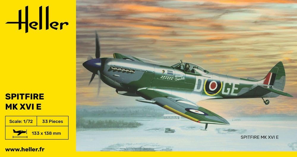 Heller 80282 1:72 Scale Spitfire MK XVie Model
