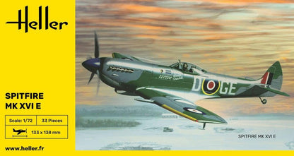 Heller 80282 1:72 Scale Spitfire MK XVie Model