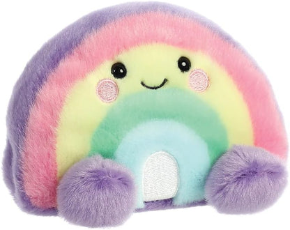 Aurora, 33577, Palm Pals Vivi Rainbow 5In, Soft Toy, Pink, Purple, Yellow